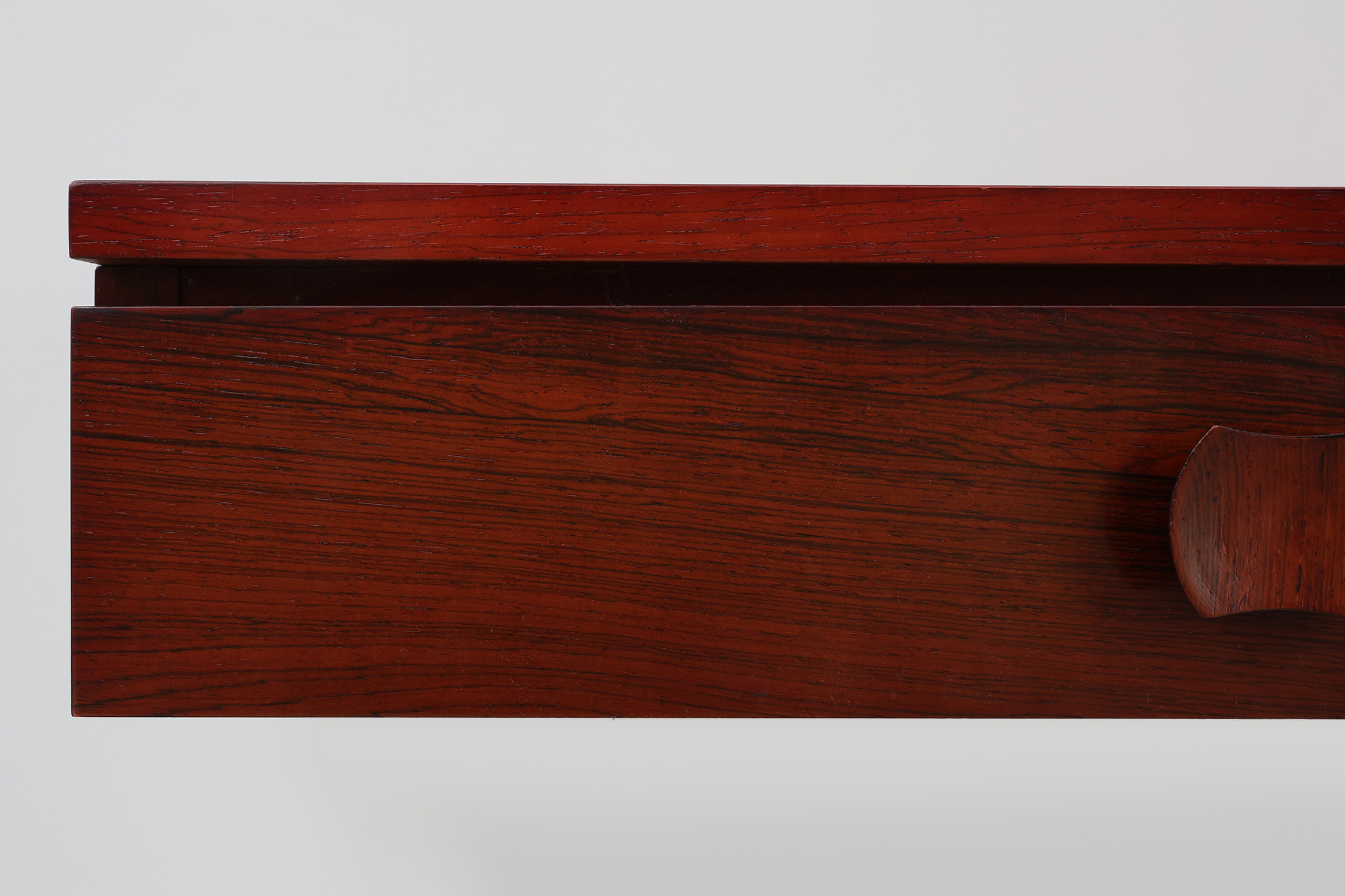 Pair of Mid-Century Modern Danish Wall-Mounted Nightstands in Walnutthumbnail
